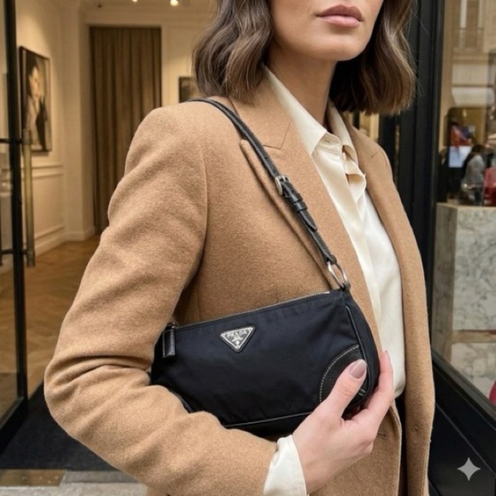 Prada Black Pochette Purse